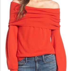 New Treasure & Bond SomethingNavy Off the Shoulder Sweater Size M